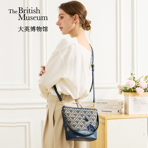 大英博物馆安德森猫水桶包斜挎