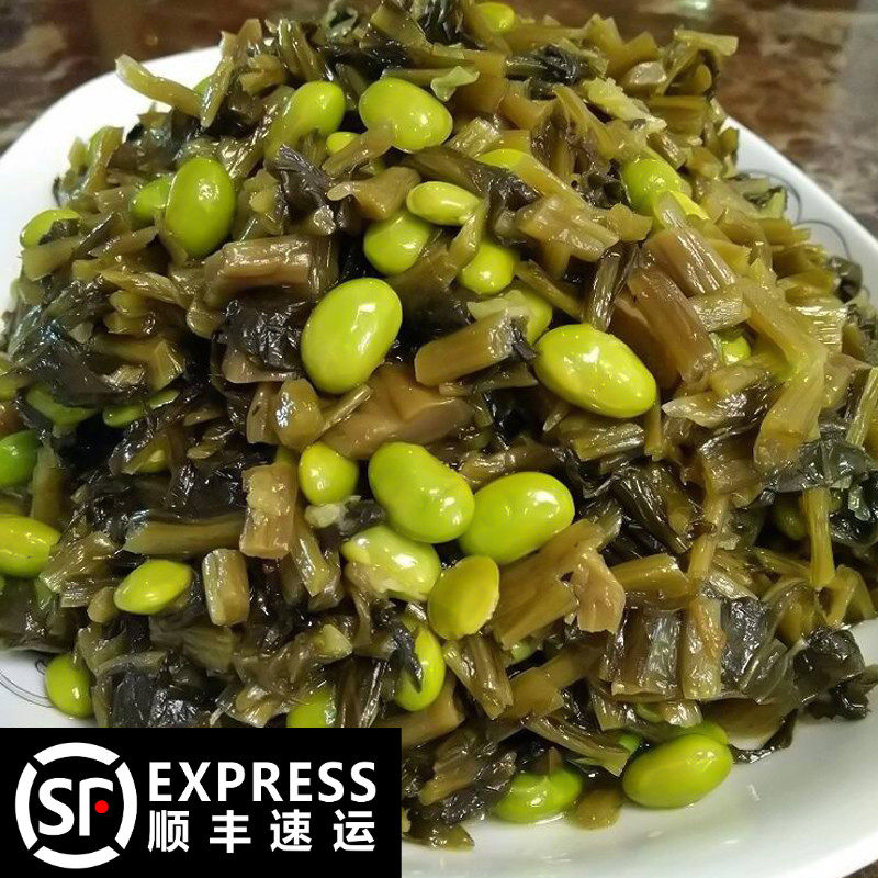 上海光明邨大酒家咸菜毛豆菜苋下饭菜配粥菜特产婆菜雪菜酱菜腌菜