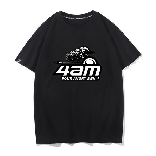 4AM战队队服godv韦神PUBG吃鸡游戏大吉大利绝地短袖T恤男求生