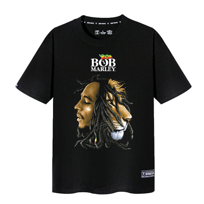 Bob Marley 鲍勃马利雷鬼黑色短袖T恤T-SHIRT摇滚教父打底衫衣服