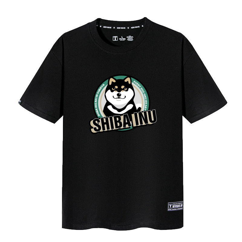 印花短袖柴犬Shiba Inu doge可爱狗狗周边情侣款T恤打底衫上衣tee