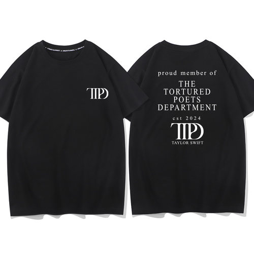 TTPD短袖T恤男女斯威夫特霉霉新专辑周边同款Taylor衣服夏季纯棉