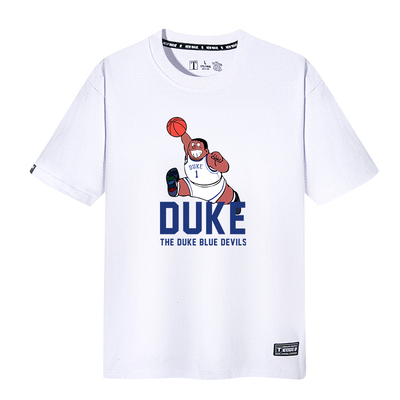 杜克大学ZION鹈鹕胖虎T恤联合蔡恩威廉森篮球运动短袖训练宽松潮
