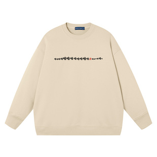 笑里藏刀国潮圆领卫衣复古七八十年代搞笑幽默文字印花男外套上衣