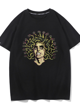 Alice Cooper爱丽丝库伯摇滚乐队短袖美式街头百搭男女T恤潮