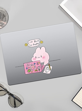 busy go away简约个性小众笔记本电脑保护套适用苹果MacBook case保护壳M4 Air13寸15寸M2 Pro13/14/16寸M3