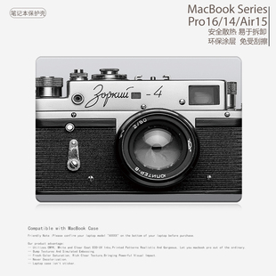 复古小众简约3D相机笔记本电脑保护壳Macbook Case保护套2025 M5 Pro14/16 M4 Air13.6 M3 M2 M1 13.3/15.3