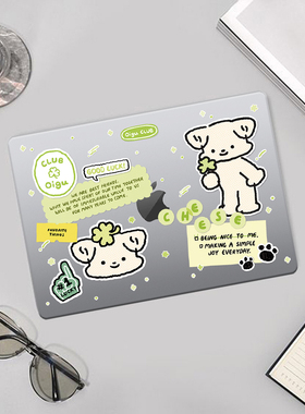 可爱cheese芝士奶酪绿色修狗笔记本电脑保护套适用苹果MacBook保护壳M5 2025 Pro13.3/14寸Air13.6寸新款M4