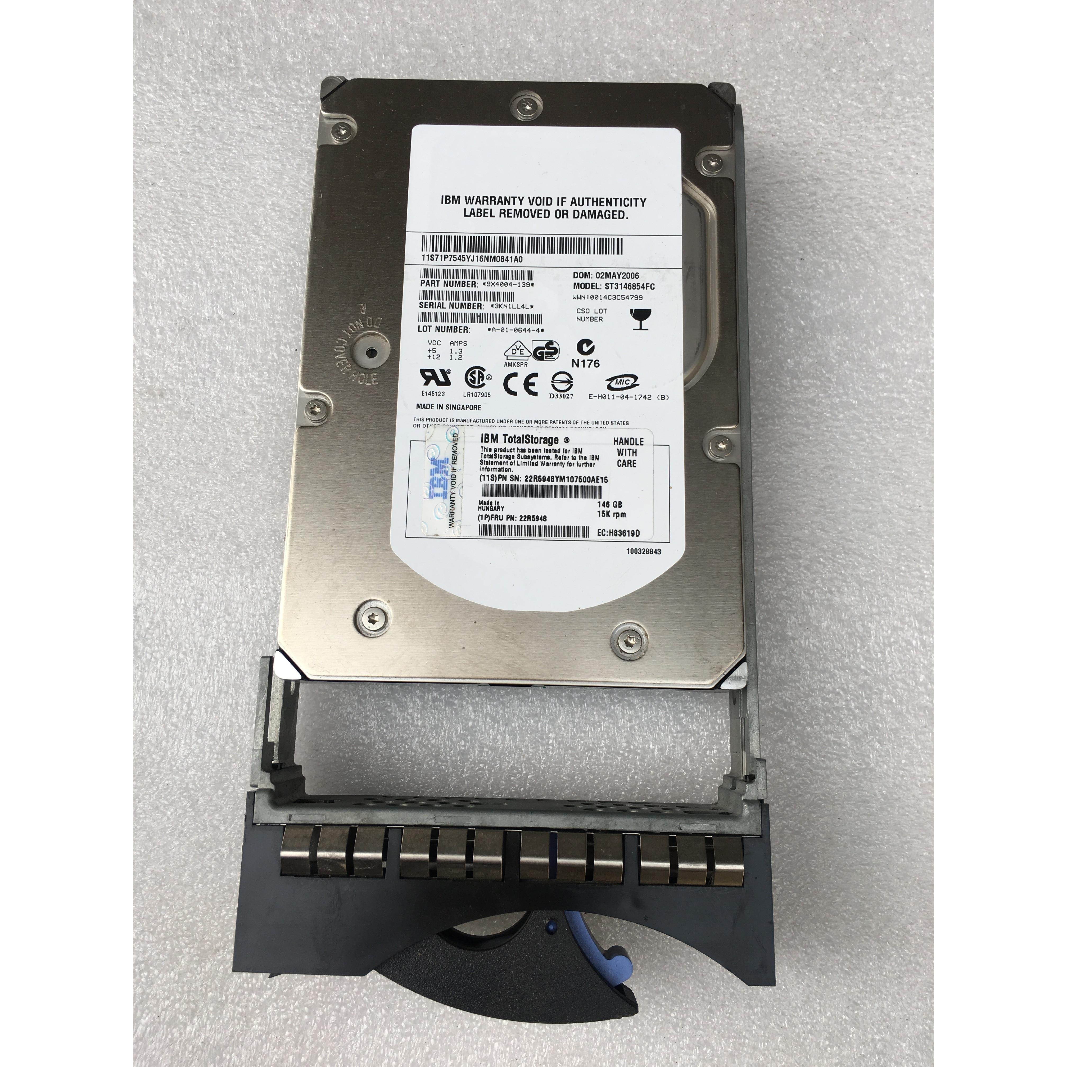 IBM 2054 22R5948 23R0830 23R223 DS6800/DS8000 146GB FC