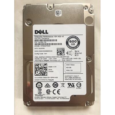 DELL 600GB 15K SAS 2.5 6G G176J ST600MP0005 0V5300硬盘