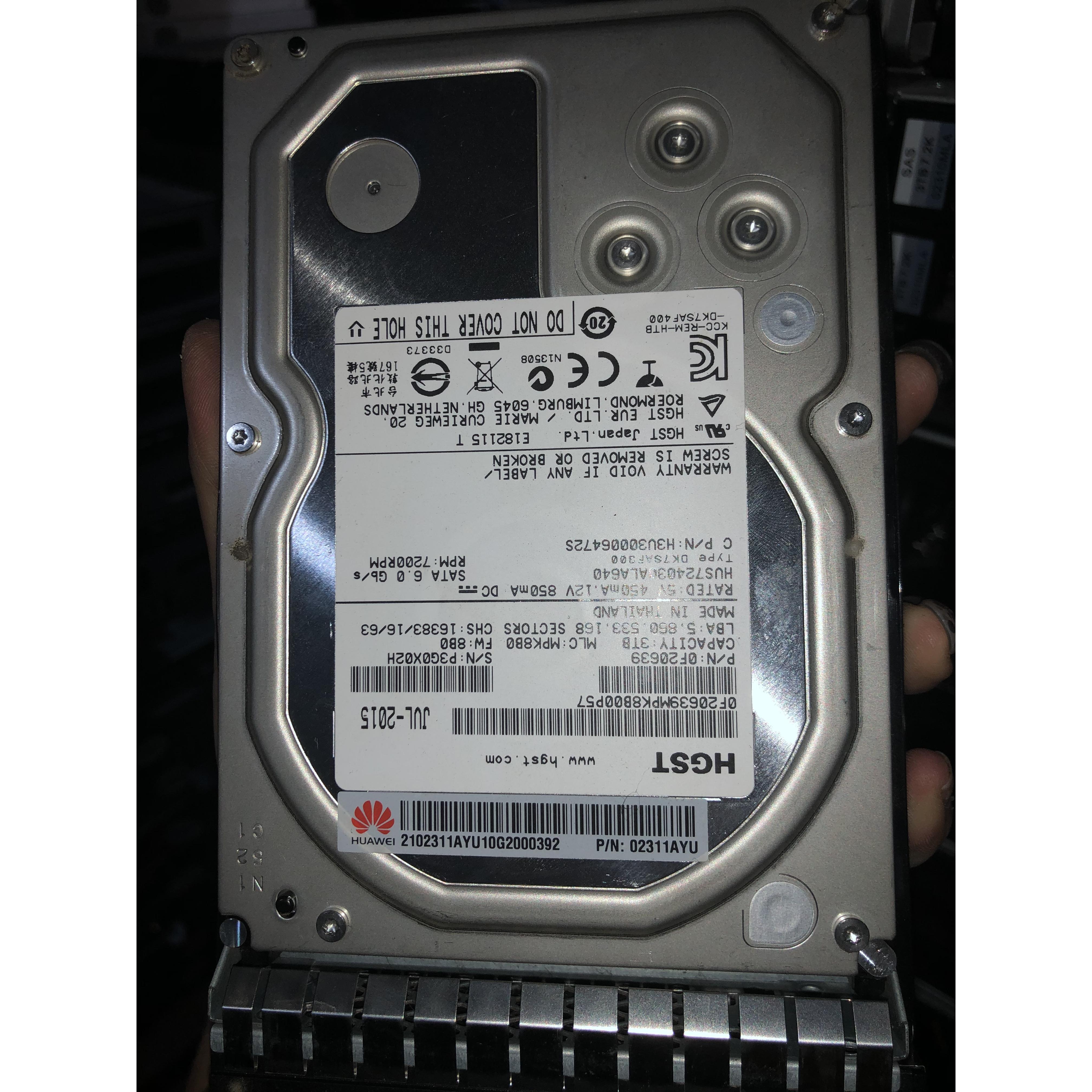 3TB 3000GB-SATA 3.5 02311AYU RH2288V3 5885 V3 服务器硬盘