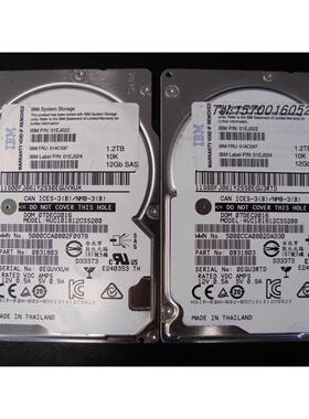 IBM 01AC597 01EJ022 01EJ024 1.2TB 2.5 10K V5000 Gen2存储硬盘