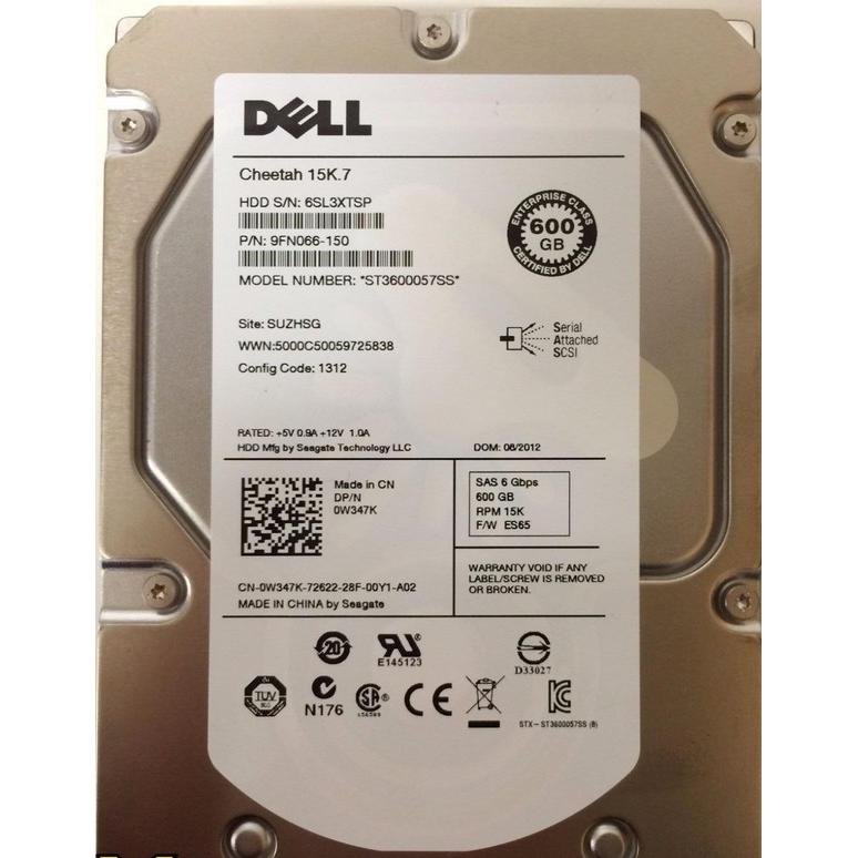 Dell/ 600G 15K 6G SAS 0W347K 9FN066-150 ST3600057SS 硬盘