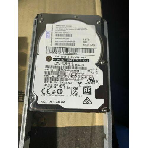 IBM 00RX908 00RY111 1.8T 12G SAS 10K 2.5 V7000 Gen2存储硬盘