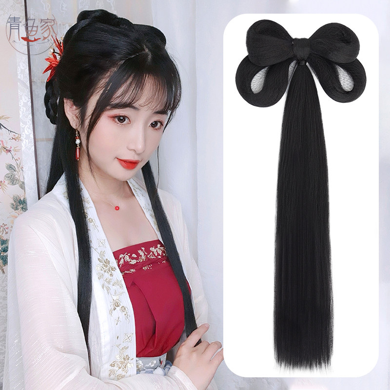 汉服假发一体式发包古风女垫发古装发型造型头发全头套明制发髻