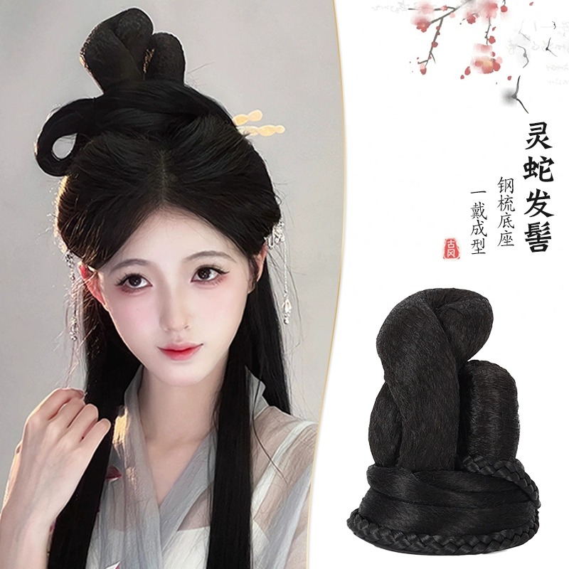 汉服假发一体式古风发髻