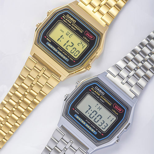 卡西欧复古经典小方块小方表防水