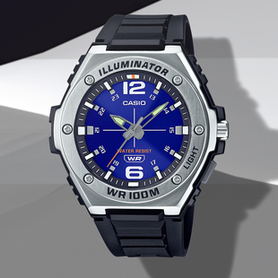 卡西欧（CASIO）商务通勤运动手表防水学生电子表MWA-100H-2A