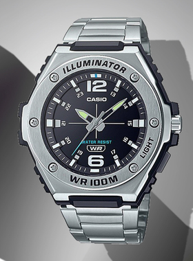 Casio卡西欧手表男丨双显运动表黑武士非机械表MWA-100H-1A 2A HD
