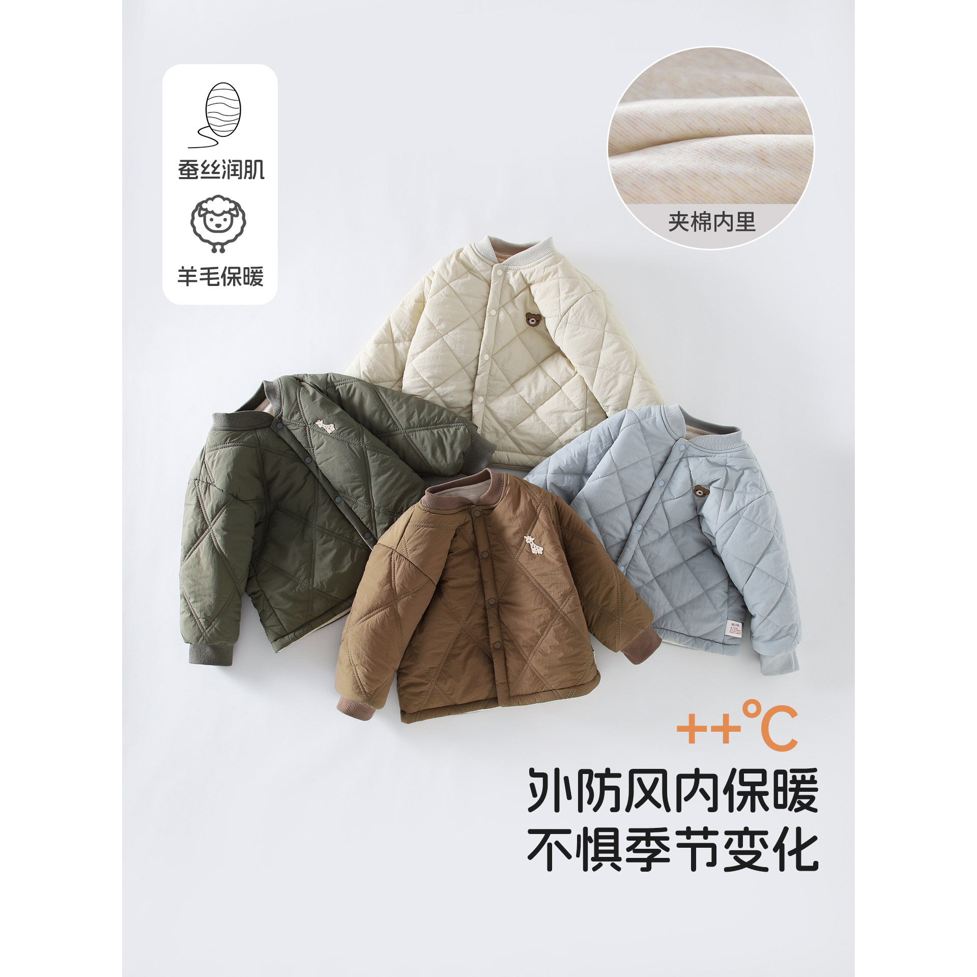 男童外套加厚秋冬季羊绒蚕丝夹棉内胆婴儿外出服保暖儿童夹克上衣,童装/婴儿装/亲子装,普通外套,淘宝优惠券,粉丝福利购,淘宝优惠卷