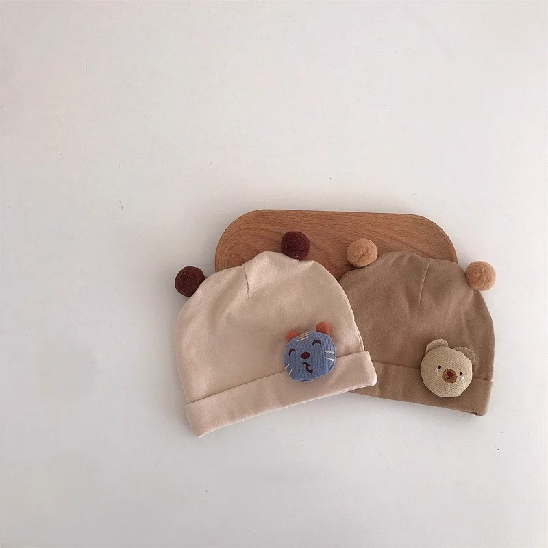 可爱超萌初新生儿胎帽春秋薄款帽