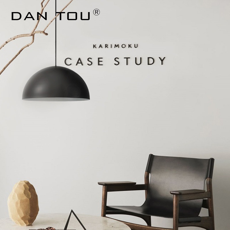 单头北欧风格极简半圆餐厅 丹麦Ellen岛台个性创意吧台餐桌吊灯