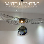 斯堪 纳维亚设计师吊灯艺术草帽客厅吊灯创意餐厅样板房服装 店灯