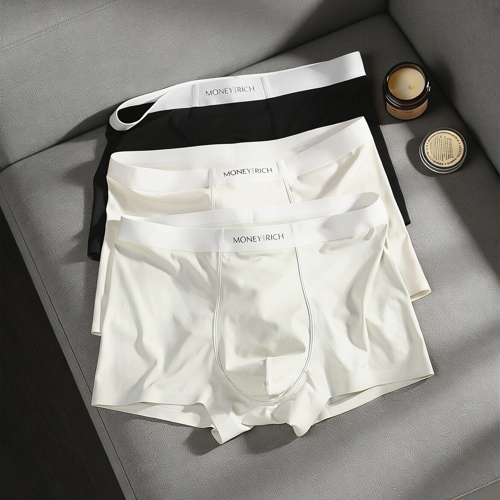 男士内裤冰丝无痕夏季薄款2026新款四角裤舒适透气青年学生平角裤