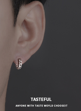 纯银耳钉小众设计感女夏冷淡风耳环简约气质高级感耳骨钉耳针耳饰