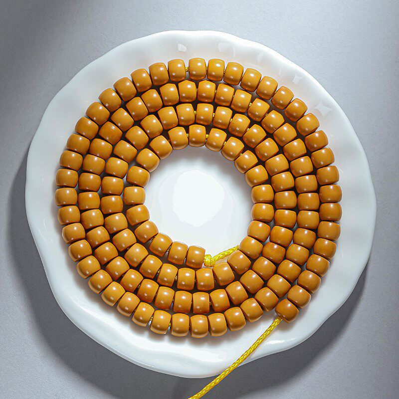 橄榄核核壁直切108颗手串雕刻精品橄榄核原籽原核佛珠念珠文玩男