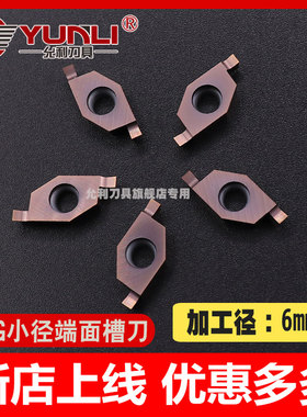 FGV100/150/200RB05D6/D10 S-SVNFR11/16允利 端面槽刀粒刀杆小径