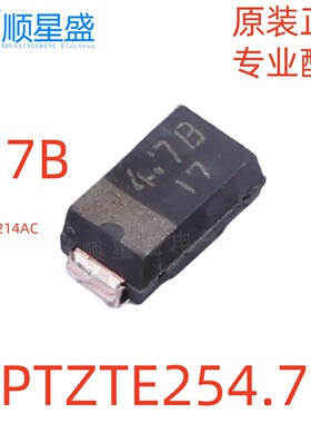 5个 丝印4.7B PTZTE254.7B PTZ4.7B SMA 4.7V 原装贴片稳压二极管
