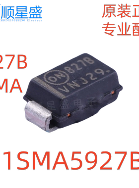 5个 丝印 827B 原装 1SMA5927BT3G SMA DO-214AC 12V 稳压二极管