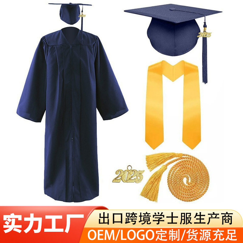 欧美学士服毕业拍照礼服大学生男