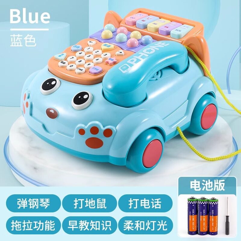 儿童电话机玩具1到3岁半宝宝智音乐电话