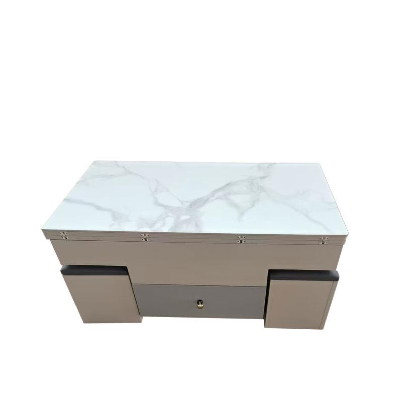 多功能茶几岩板升降茶几客厅家用折叠小户型储物茶台餐桌一体泡茶