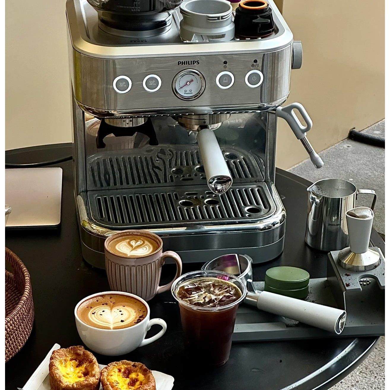 LIU玖HOME 咖啡机样板间全半自动一体机高压萃取意式浓缩蒸汽机器