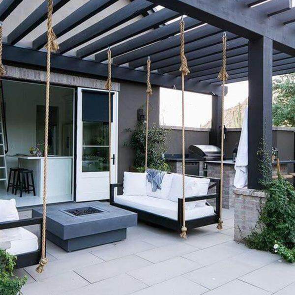 普度鹿北欧吊椅家用秋千室内卧室户外庭院室外阳台休闲吊篮椅