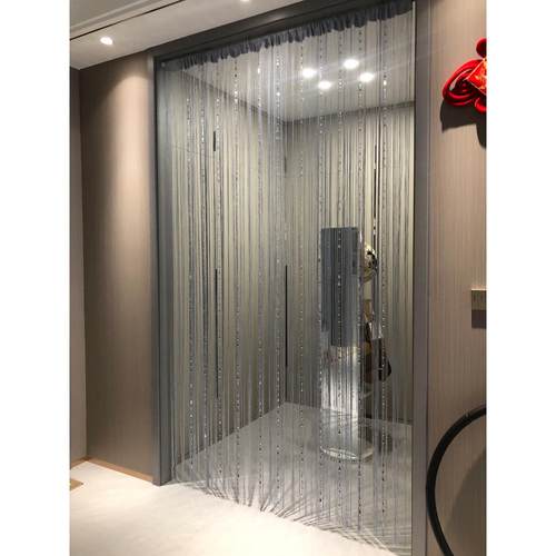 2025新款流苏珠子门帘隔断家用客厅入户走廊过道玄关橱窗装饰帘子