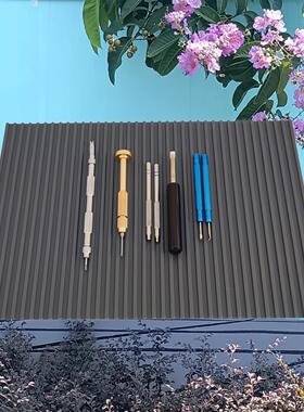 修表防滑垫桌面工作台面塑胶垫矽胶沟槽维修工具防滑垫工具凹凸塑