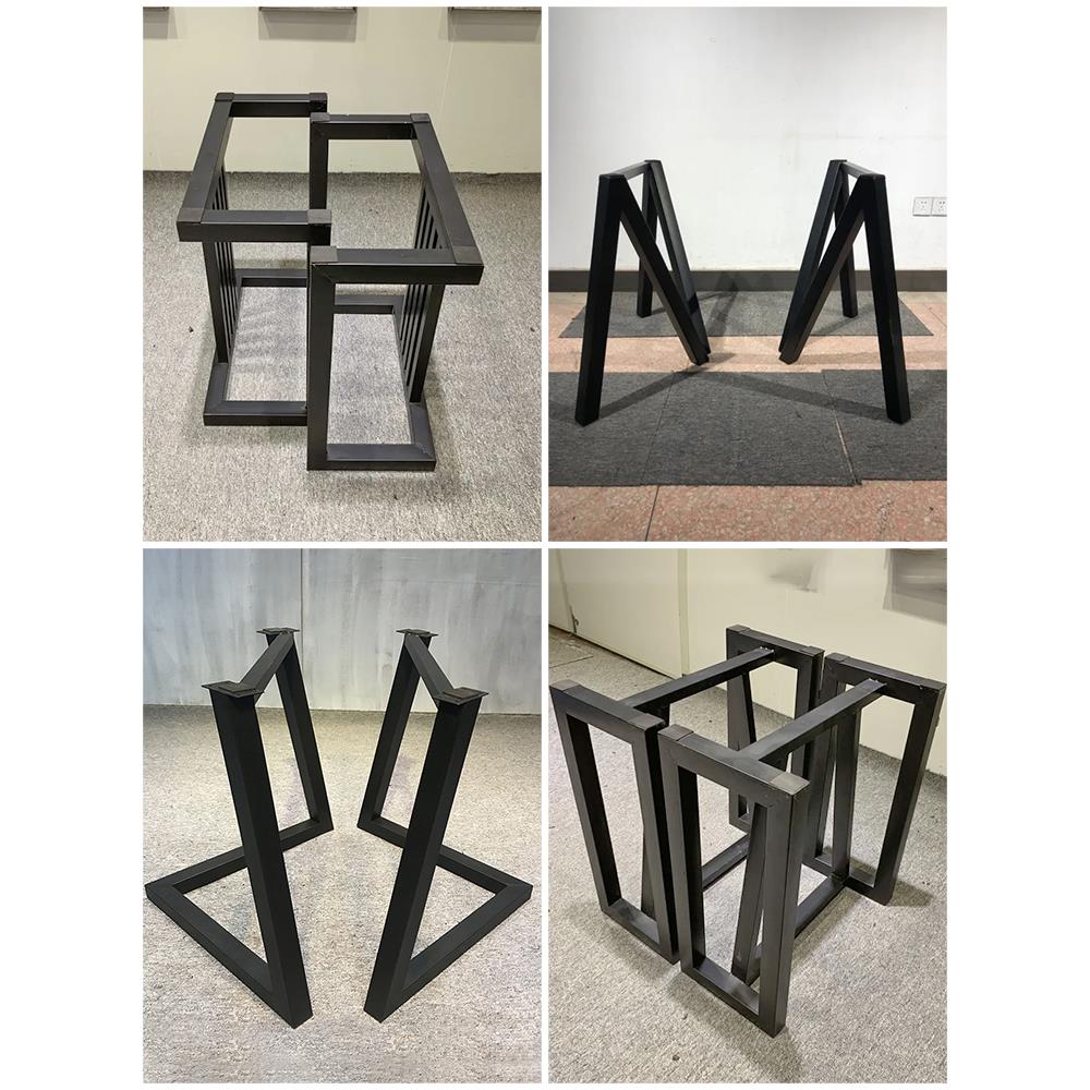 大板桌支撑脚大理石桌架铁质支架实木桌脚吧台支架茶桌脚岩板底座