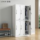 六门不锈钢更衣柜员工储物柜办公室衣柜浴室鞋 柜工厂车间用铁皮柜