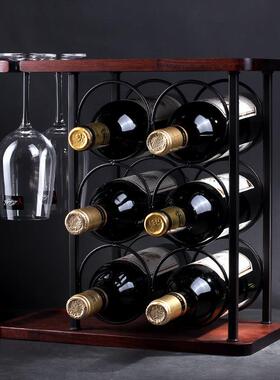 创意红酒杯架倒挂悬挂家用酒柜装饰品摆件欧式简约挂杯架高脚杯架