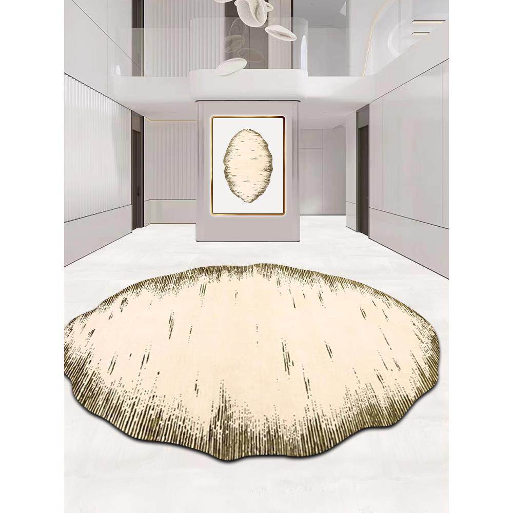 厚毛地毯,不对称异形地毯,客厅茶几垫,欧美出口奢侈品店底座装