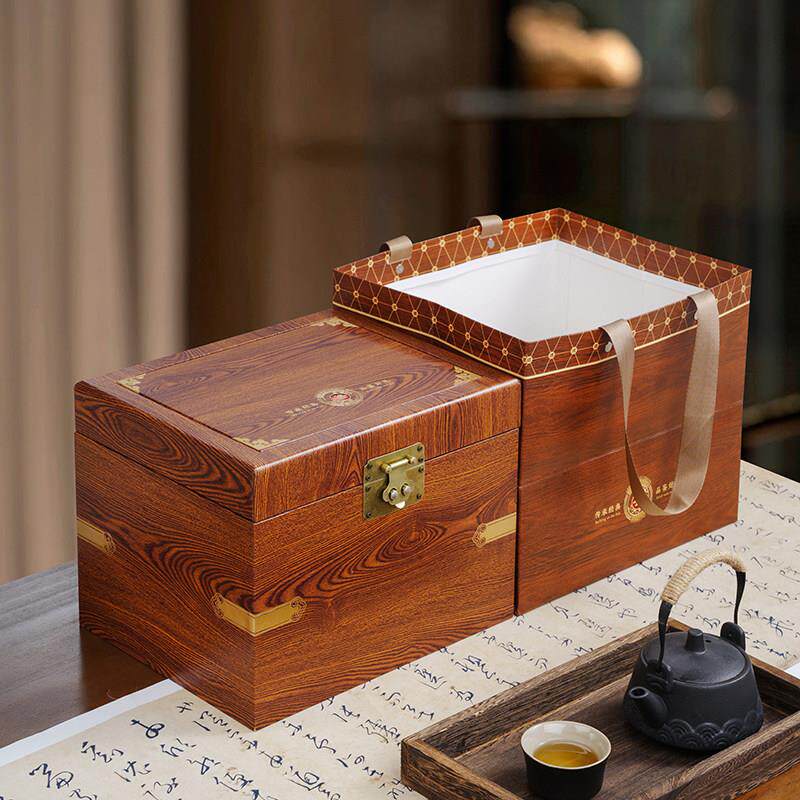 高档普洱散茶包装盒空礼盒半斤一斤装白毫银针寿眉老白茶礼盒空盒