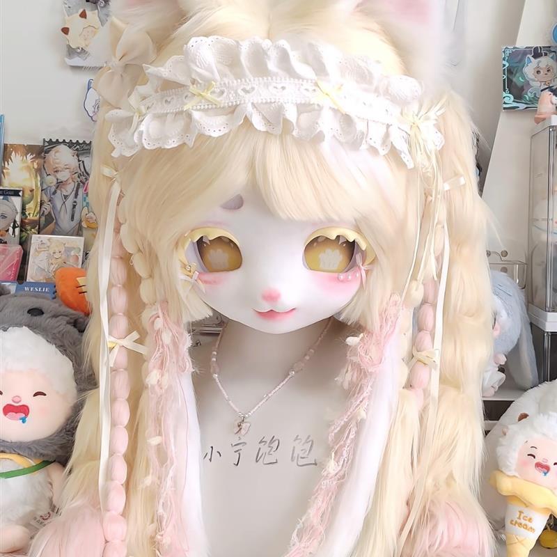 kig兽头儿童全套可穿戴cos服头套洛丽塔装扮漫展演出