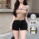 千禧风性感紧身显瘦热裤 新款 女2026夏季 李李服饰低腰丰胯牛仔短裤