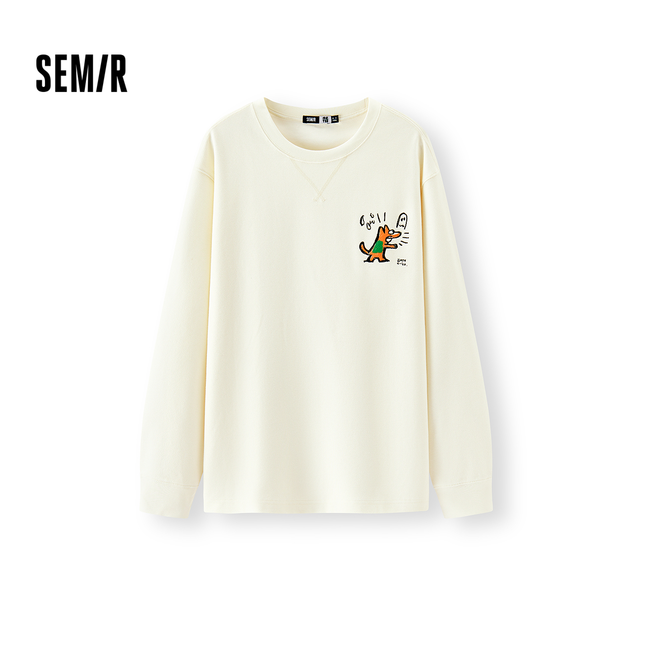 森马情侣内搭涂鸦印花长袖T恤男