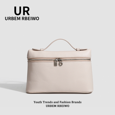 UR包包女夏季gigi同款lp19饭盒包经典简约荔枝纹便当包单肩斜挎包