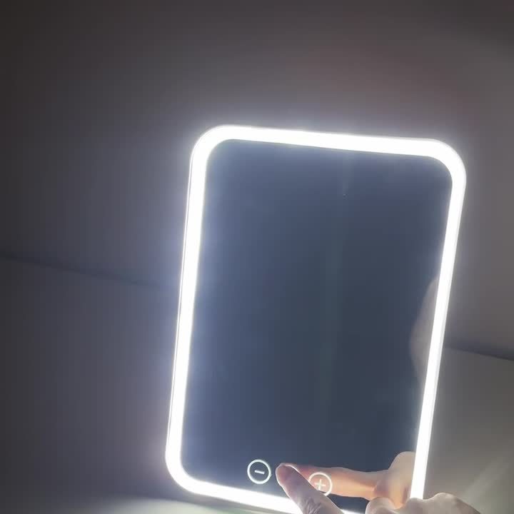 台式LED化妆镜便携折叠带